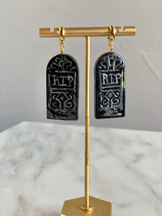 Headstone Halloween Dangles